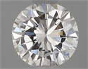 Natural Diamond 0.46 Carats, Round with Good Cut, H Color, VS1 Clarity and Certified by IGI