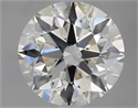 Natural Diamond 2.53 Carats, Round with Excellent Cut, J Color, VS1 Clarity and Certified by GIA