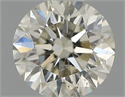 Natural Diamond 0.41 Carats, Round with Excellent Cut, J Color, SI2 Clarity and Certified by IGI