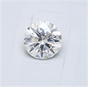 Natural Diamond 0.40 Carats, Round with Very Good Cut, F Color, I1 Clarity and Certified by GIA