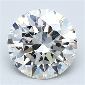 Picture of Natural Diamond 2.02 Carats, Round with Excellent Cut, I Color, VVS1 Clarity and Certified by GIA