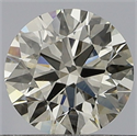 Natural Diamond 0.50 Carats, Round with Excellent Cut, K Color, VS2 Clarity and Certified by GIA