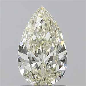 Picture of Natural Diamond 1.30 Carats, Pear with  Cut, K Color, VVS2 Clarity and Certified by IGI