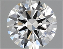 Natural Diamond 0.40 Carats, Round with Excellent Cut, J Color, VVS2 Clarity and Certified by GIA