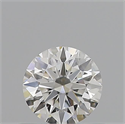 Natural Diamond 0.40 Carats, Round with Excellent Cut, H Color, VVS2 Clarity and Certified by GIA