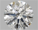 Natural Diamond 2.41 Carats, Round with Excellent Cut, I Color, SI1 Clarity and Certified by GIA