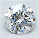 Natural Diamond 2.01 Carats, Round with Excellent Cut, G Color, VS2 Clarity and Certified by GIA