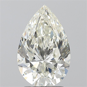 Picture of Natural Diamond 2.01 Carats, Pear with  Cut, H Color, VVS2 Clarity and Certified by IGI