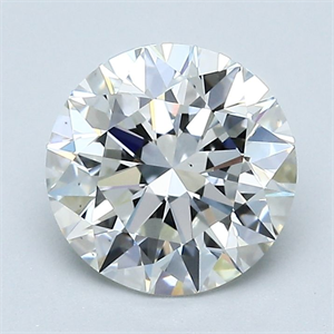 Picture of Natural Diamond 2.01 Carats, Round with Excellent Cut, H Color, VS1 Clarity and Certified by GIA