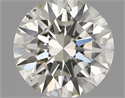 Natural Diamond 0.50 Carats, Round with Excellent Cut, I Color, SI1 Clarity and Certified by IGI