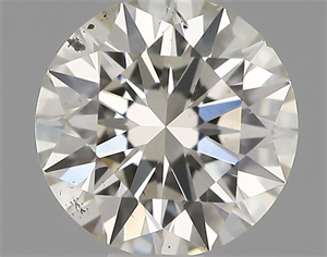 Picture of Natural Diamond 0.50 Carats, Round with Excellent Cut, I Color, SI1 Clarity and Certified by IGI