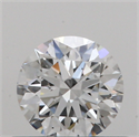 Natural Diamond 0.44 Carats, Round with Excellent Cut, H Color, VS2 Clarity and Certified by GIA