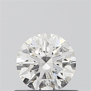 Picture of Natural Diamond 0.50 Carats, Round with Excellent Cut, H Color, SI2 Clarity and Certified by IGI