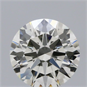 Natural Diamond 0.50 Carats, Round with Excellent Cut, J Color, VS1 Clarity and Certified by IGI