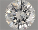 Natural Diamond 0.40 Carats, Round with Excellent Cut, H Color, VVS2 Clarity and Certified by IGI