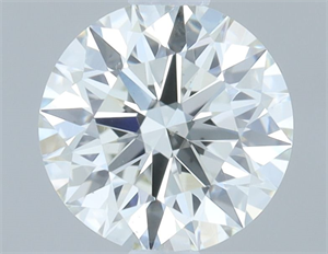 Picture of Natural Diamond 0.41 Carats, Round with Excellent Cut, J Color, VS2 Clarity and Certified by GIA