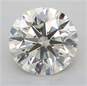 Natural Diamond 0.50 Carats, Round with Excellent Cut, J Color, VS2 Clarity and Certified by GIA