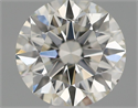 Natural Diamond 0.50 Carats, Round with Excellent Cut, H Color, SI1 Clarity and Certified by IGI