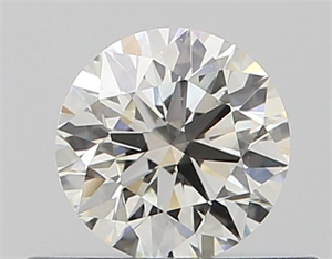 Picture of Natural Diamond 0.40 Carats, Round with Excellent Cut, J Color, VVS2 Clarity and Certified by GIA