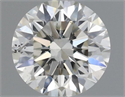 Natural Diamond 0.41 Carats, Round with Excellent Cut, H Color, SI1 Clarity and Certified by IGI