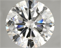 Natural Diamond 4.01 Carats, Round with Excellent Cut, I Color, VS2 Clarity and Certified by IGI