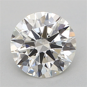 Picture of Natural Diamond 0.41 Carats, Round with Excellent Cut, H Color, VS1 Clarity and Certified by GIA