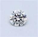 Natural Diamond 0.40 Carats, Round with Very Good Cut, F Color, VVS2 Clarity and Certified by GIA