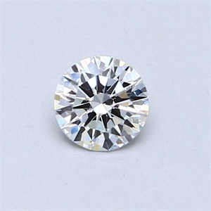 Picture of Natural Diamond 0.40 Carats, Round with Very Good Cut, F Color, VVS2 Clarity and Certified by GIA