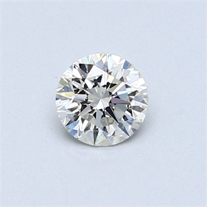 Picture of Natural Diamond 0.40 Carats, Round with Very Good Cut, I Color, SI2 Clarity and Certified by GIA