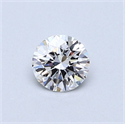 Natural Diamond 0.42 Carats, Round with Excellent Cut, D Color, SI2 Clarity and Certified by GIA