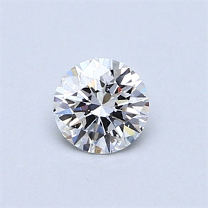 Picture of Natural Diamond 0.42 Carats, Round with Excellent Cut, D Color, SI2 Clarity and Certified by GIA