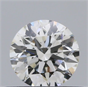 Natural Diamond 0.41 Carats, Round with Excellent Cut, I Color, SI1 Clarity and Certified by GIA