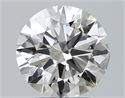 Natural Diamond 2.50 Carats, Round with Excellent Cut, H Color, VS1 Clarity and Certified by GIA