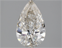 Natural Diamond 1.70 Carats, Pear with  Cut, I Color, SI1 Clarity and Certified by GIA