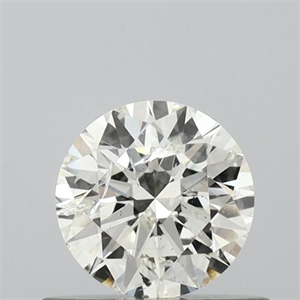 Picture of Natural Diamond 0.50 Carats, Round with Excellent Cut, J Color, I1 Clarity and Certified by GIA