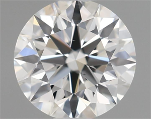 Picture of Natural Diamond 0.41 Carats, Round with Excellent Cut, I Color, VS2 Clarity and Certified by GIA