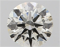 Natural Diamond 0.51 Carats, Round with Excellent Cut, J Color, SI1 Clarity and Certified by GIA