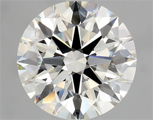 Picture of Natural Diamond 3.07 Carats, Round with Excellent Cut, J Color, VS1 Clarity and Certified by GIA