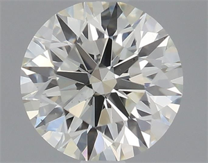 Picture of Natural Diamond 0.51 Carats, Round with Excellent Cut, K Color, VS2 Clarity and Certified by GIA