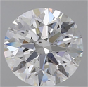 Natural Diamond 2.01 Carats, Round with Excellent Cut, D Color, SI1 Clarity and Certified by GIA