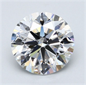 Natural Diamond 2.52 Carats, Round with Excellent Cut, D Color, VVS2 Clarity and Certified by GIA