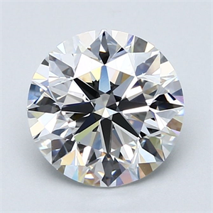 Picture of Natural Diamond 2.52 Carats, Round with Excellent Cut, D Color, VVS2 Clarity and Certified by GIA