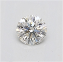 Natural Diamond 0.42 Carats, Round with Excellent Cut, I Color, SI2 Clarity and Certified by IGI