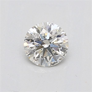 Picture of Natural Diamond 0.42 Carats, Round with Excellent Cut, I Color, SI2 Clarity and Certified by IGI