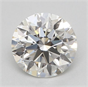 Natural Diamond 0.44 Carats, Round with Excellent Cut, H Color, VVS2 Clarity and Certified by GIA