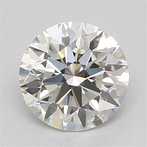 Picture of Natural Diamond 0.44 Carats, Round with Excellent Cut, H Color, VVS2 Clarity and Certified by GIA