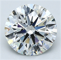 Natural Diamond 3.22 Carats, Round with Excellent Cut, H Color, SI1 Clarity and Certified by GIA