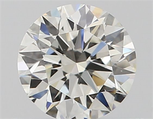 Picture of Natural Diamond 0.52 Carats, Round with Excellent Cut, I Color, VS2 Clarity and Certified by GIA