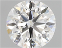 Natural Diamond 0.40 Carats, Round with Very Good Cut, F Color, VVS1 Clarity and Certified by GIA