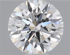 Picture of Natural Diamond 0.45 Carats, Round with Excellent Cut, H Color, SI1 Clarity and Certified by GIA